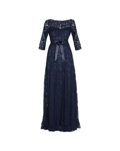 Rickie Freeman for Teri Jon 3/4-Sleeve Lace Overlay Gown | Thumbnail 1 Rickie Freeman for Teri Jon 3/4-Sleeve Lace Overlay Gown | Thumbnail 1
