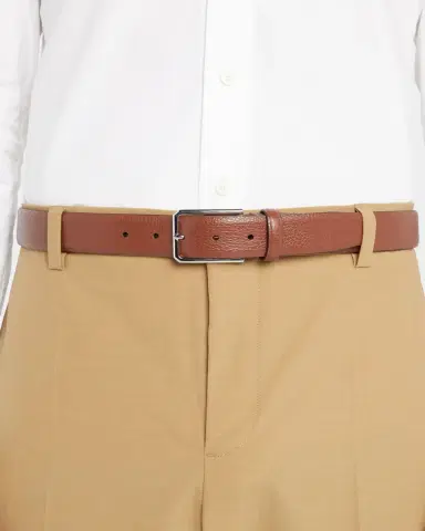 Santoni Men's Grained Leather Belt | Thumbnail 2 Santoni Men's Grained Leather Belt | Thumbnail 2