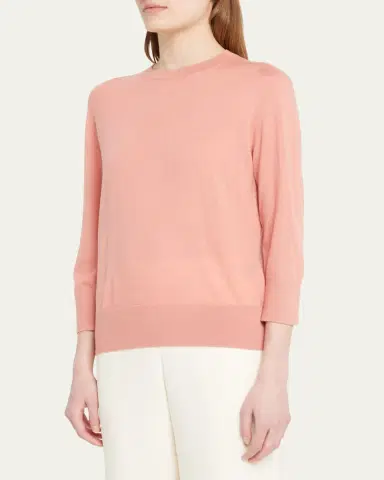 Loro Piana Girocollo Manica Neo Piuma Cashmere Sweater | Thumbnail 12 Loro Piana Girocollo Manica Neo Piuma Cashmere Sweater | Thumbnail 12