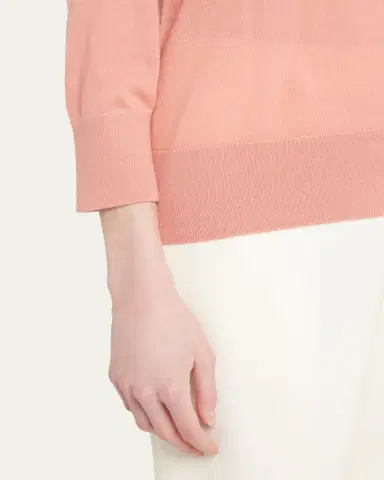 Loro Piana Girocollo Manica Neo Piuma Cashmere Sweater | Thumbnail 13 Loro Piana Girocollo Manica Neo Piuma Cashmere Sweater | Thumbnail 13