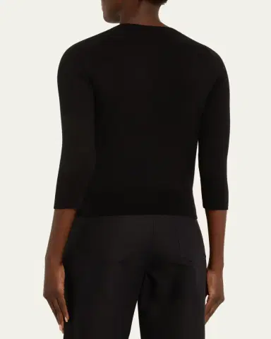 Loro Piana Girocollo Manica Neo Piuma Cashmere Sweater | Thumbnail 3 Loro Piana Girocollo Manica Neo Piuma Cashmere Sweater | Thumbnail 3