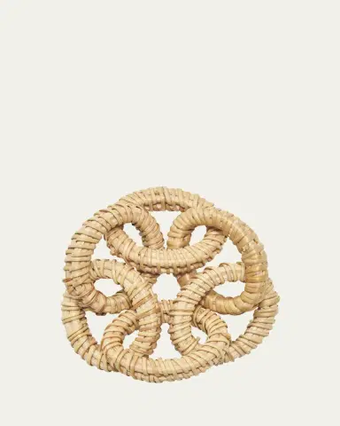 Kim Seybert Rattan Link Napkin Ring | Thumbnail 2 Kim Seybert Rattan Link Napkin Ring | Thumbnail 2