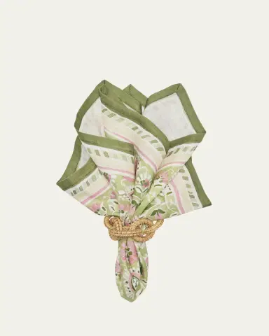Kim Seybert Rattan Link Napkin Ring | Thumbnail 3 Kim Seybert Rattan Link Napkin Ring | Thumbnail 3