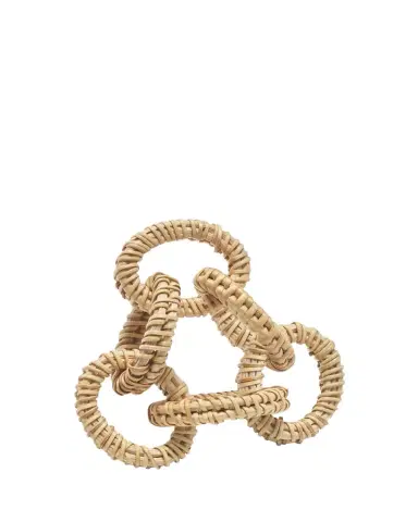 Kim Seybert Rattan Link Napkin Ring | Thumbnail 1 Kim Seybert Rattan Link Napkin Ring | Thumbnail 1