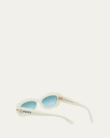 PUCCI Filigree Acetate Oval Sunglasses | Thumbnail 2 PUCCI Filigree Acetate Oval Sunglasses | Thumbnail 2