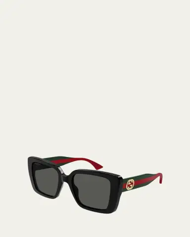 Gucci Recycled Acetate Rectangle Sunglasses | Thumbnail 2 Gucci Recycled Acetate Rectangle Sunglasses | Thumbnail 2