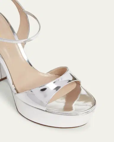 Gianvito Rossi Metallic Ankle-Strap Platform Sandals | Thumbnail 3 Gianvito Rossi Metallic Ankle-Strap Platform Sandals | Thumbnail 3