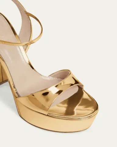 Gianvito Rossi Metallic Ankle-Strap Platform Sandals | Thumbnail 5 Gianvito Rossi Metallic Ankle-Strap Platform Sandals | Thumbnail 5