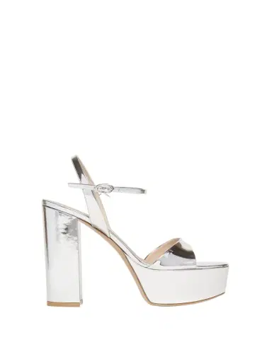 Gianvito Rossi Metallic Ankle-Strap Platform Sandals | Thumbnail 1 Gianvito Rossi Metallic Ankle-Strap Platform Sandals | Thumbnail 1
