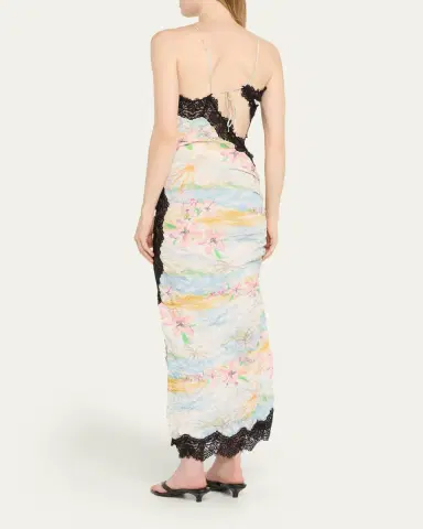 Christopher Esber Crinkle Satin Lace Twisted Cami Dress | Thumbnail 3 Christopher Esber Crinkle Satin Lace Twisted Cami Dress | Thumbnail 3