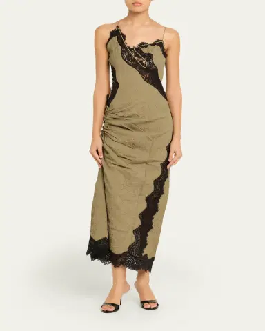 Christopher Esber Crinkle Satin Lace Twisted Cami Dress | Thumbnail 6 Christopher Esber Crinkle Satin Lace Twisted Cami Dress | Thumbnail 6