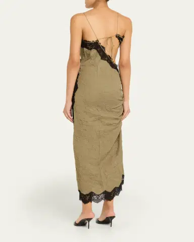 Christopher Esber Crinkle Satin Lace Twisted Cami Dress | Thumbnail 7 Christopher Esber Crinkle Satin Lace Twisted Cami Dress | Thumbnail 7