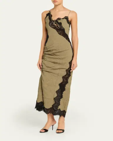 Christopher Esber Crinkle Satin Lace Twisted Cami Dress | Thumbnail 8 Christopher Esber Crinkle Satin Lace Twisted Cami Dress | Thumbnail 8