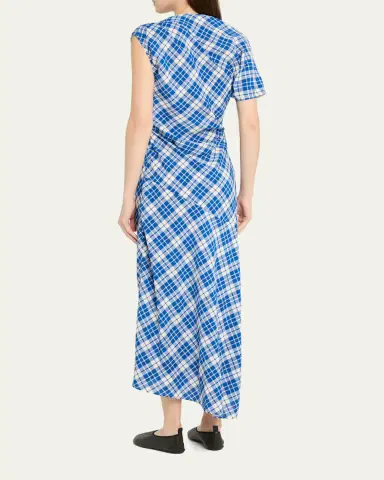 Proenza Schouler Hallie Crinkled Plaid Dress | Thumbnail 7 Proenza Schouler Hallie Crinkled Plaid Dress | Thumbnail 7