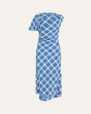 Proenza Schouler Hallie Crinkled Plaid Dress | Thumbnail 10 Proenza Schouler Hallie Crinkled Plaid Dress | Thumbnail 10