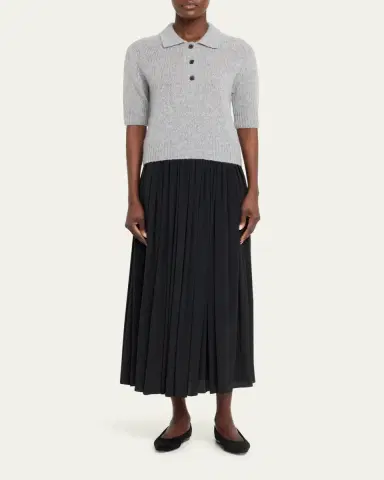 Lisa Yang Masy Cashmere Polo Sweater | Thumbnail 2 Lisa Yang Masy Cashmere Polo Sweater | Thumbnail 2