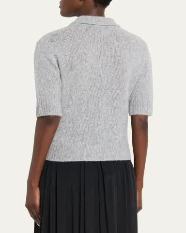 Lisa Yang Masy Cashmere Polo Sweater | Thumbnail 3 Lisa Yang Masy Cashmere Polo Sweater | Thumbnail 3