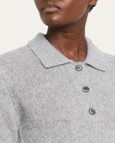 Lisa Yang Masy Cashmere Polo Sweater | Thumbnail 5 Lisa Yang Masy Cashmere Polo Sweater | Thumbnail 5