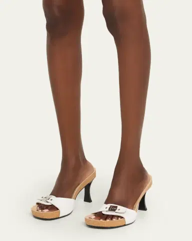 Balenciaga x Scholl Leather Mule Sandals | Thumbnail 2 Balenciaga x Scholl Leather Mule Sandals | Thumbnail 2