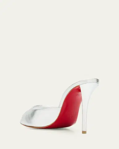 Christian Louboutin 100mm Miss Z Metallic Leather Mule Sandals | Thumbnail 2 Christian Louboutin 100mm Miss Z Metallic Leather Mule Sandals | Thumbnail 2
