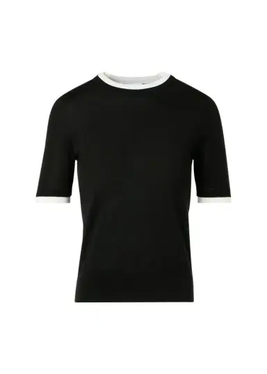 Akris punto Layered Short-Sleeve Knit Sweater | Thumbnail 1 Akris punto Layered Short-Sleeve Knit Sweater | Thumbnail 1