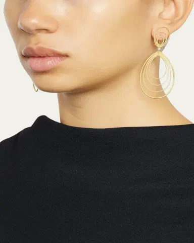 Buccellati Hawaii 18K Gold Pendant Earrings, 5cm | Thumbnail 2 Buccellati Hawaii 18K Gold Pendant Earrings, 5cm | Thumbnail 2