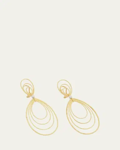 Buccellati Hawaii 18K Gold Pendant Earrings, 5cm | Thumbnail 3 Buccellati Hawaii 18K Gold Pendant Earrings, 5cm | Thumbnail 3
