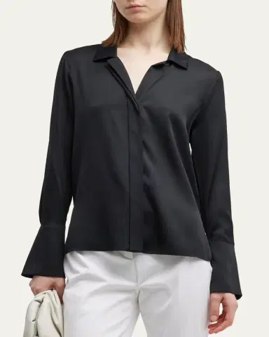Kobi Halperin Liv Split-Cuff Stretch Silk Blouse | Thumbnail 4 Kobi Halperin Liv Split-Cuff Stretch Silk Blouse | Thumbnail 4