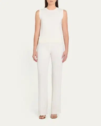 Oscar de la Renta Solid Wool Knit Tank Top | Thumbnail 2 Oscar de la Renta Solid Wool Knit Tank Top | Thumbnail 2