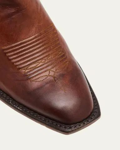 Lucchese Men's Devin Burnished Leather Cowboy Boots | Thumbnail 3 Lucchese Men's Devin Burnished Leather Cowboy Boots | Thumbnail 3