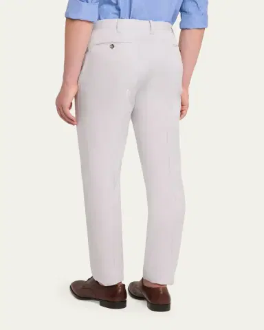 Cesare Attolini Men's Cotton-Wool Twill Pants | Thumbnail 3 Cesare Attolini Men's Cotton-Wool Twill Pants | Thumbnail 3