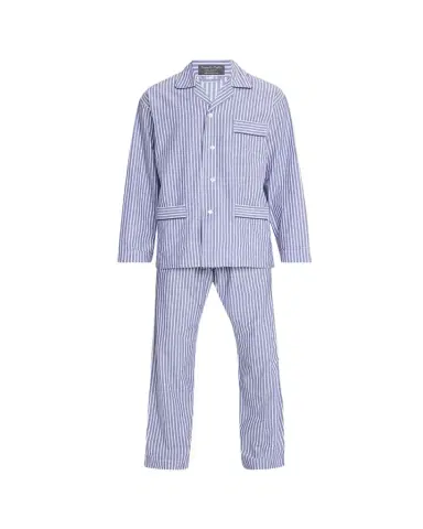 Bergdorf Goodman Men's triped Cotton Pajama Shirt | Thumbnail 1 Bergdorf Goodman Men's triped Cotton Pajama Shirt | Thumbnail 1
