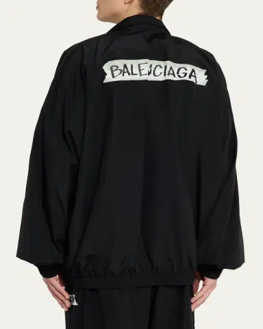 Balenciaga Men's Masking Tape Track Jacket | Thumbnail 3 Balenciaga Men's Masking Tape Track Jacket | Thumbnail 3