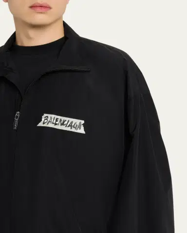 Balenciaga Men's Masking Tape Track Jacket | Thumbnail 5 Balenciaga Men's Masking Tape Track Jacket | Thumbnail 5