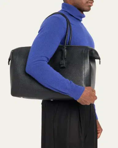 Saint Laurent Men's North/South Doctor Bag in Grainy Leather | Thumbnail 2 Saint Laurent Men's North/South Doctor Bag in Grainy Leather | Thumbnail 2