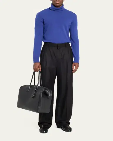 Saint Laurent Men's North/South Doctor Bag in Grainy Leather | Thumbnail 5 Saint Laurent Men's North/South Doctor Bag in Grainy Leather | Thumbnail 5