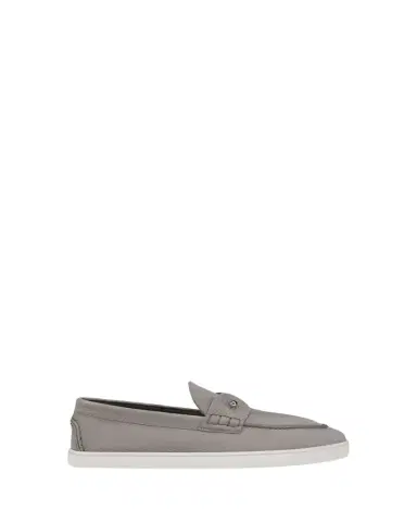 Christian Louboutin Men's Chambeliboat Flat Leather Boat Shoes | Thumbnail 1 Christian Louboutin Men's Chambeliboat Flat Leather Boat Shoes | Thumbnail 1