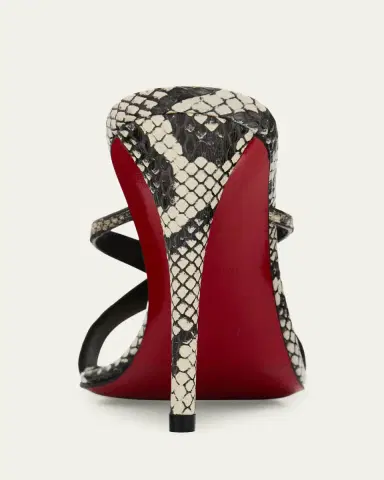 Christian Louboutin 100mm Mulazee Crisscross Snake-Printed Leather Sandals | Thumbnail 3 Christian Louboutin 100mm Mulazee Crisscross Snake-Printed Leather Sandals | Thumbnail 3