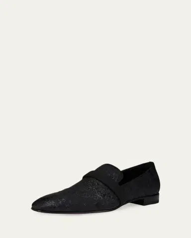 Christian Louboutin Men's Dandydeco Flat Jacquard Loafers | Thumbnail 2 Christian Louboutin Men's Dandydeco Flat Jacquard Loafers | Thumbnail 2