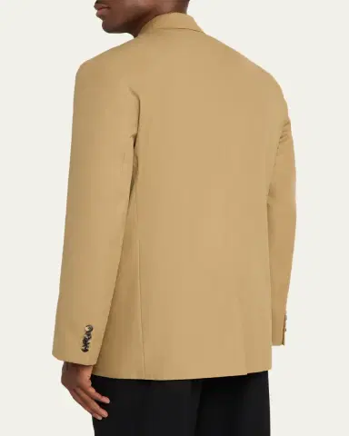 Dries Van Noten Men's Cotton Peak Lapel Double-Breasted Sport Coat | Thumbnail 3 Dries Van Noten Men's Cotton Peak Lapel Double-Breasted Sport Coat | Thumbnail 3