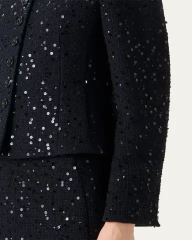 Akris Kelis Sequined Tweed Jacket | Thumbnail 5 Akris Kelis Sequined Tweed Jacket | Thumbnail 5