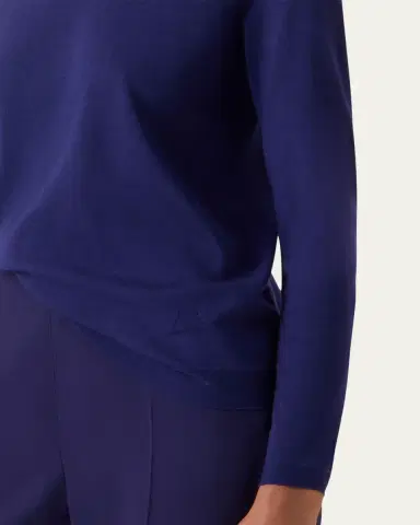 Akris Cashmere-Silk Fine Gauge Knit Sweater | Thumbnail 5 Akris Cashmere-Silk Fine Gauge Knit Sweater | Thumbnail 5