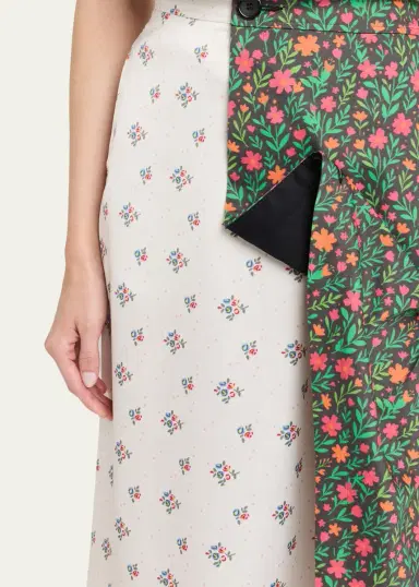 Zomer Floral Asymmetrical Midi Skirt | Thumbnail 5 Zomer Floral Asymmetrical Midi Skirt | Thumbnail 5
