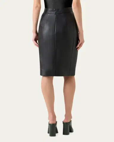 Akris Lamb Nappa Leather Pencil Skirt | Thumbnail 3 Akris Lamb Nappa Leather Pencil Skirt | Thumbnail 3