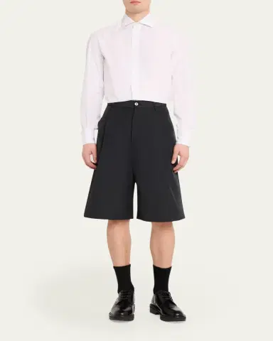 Willy Chavarria Men's Pleated Wide-Leg Shorts | Thumbnail 2 Willy Chavarria Men's Pleated Wide-Leg Shorts | Thumbnail 2