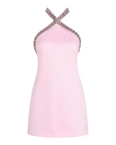 Retrofête Sabry Jeweled Halter Mini Dress | Thumbnail 1 Retrofête Sabry Jeweled Halter Mini Dress | Thumbnail 1