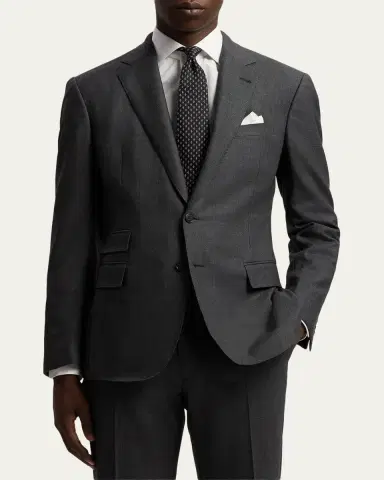Ralph Lauren Purple Label Kent Hand-Tailored Wool Birdseye Suit | Thumbnail 4 Ralph Lauren Purple Label Kent Hand-Tailored Wool Birdseye Suit | Thumbnail 4