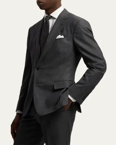 Ralph Lauren Purple Label Kent Hand-Tailored Wool Birdseye Suit | Thumbnail 5 Ralph Lauren Purple Label Kent Hand-Tailored Wool Birdseye Suit | Thumbnail 5