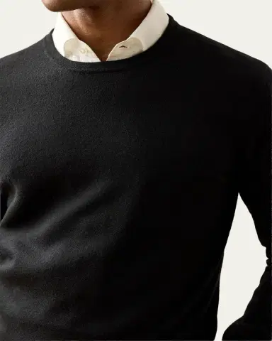 Ralph Lauren Purple Label Men's 18GG Cashmere Crewneck Sweater | Thumbnail 5 Ralph Lauren Purple Label Men's 18GG Cashmere Crewneck Sweater | Thumbnail 5