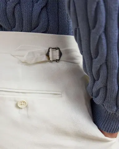 Ralph Lauren Purple Label Men's Gregory Hand-Tailored Linen Trousers | Thumbnail 5 Ralph Lauren Purple Label Men's Gregory Hand-Tailored Linen Trousers | Thumbnail 5